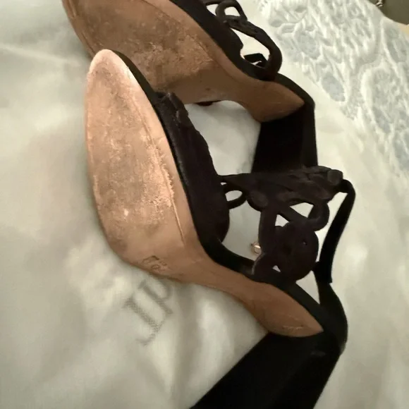 Sophia Webster Black Embroidery Block Heels/Sandals - Picture 13 of 13